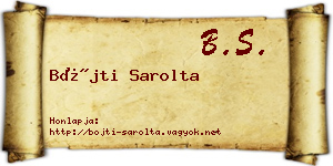 Bőjti Sarolta névjegykártya